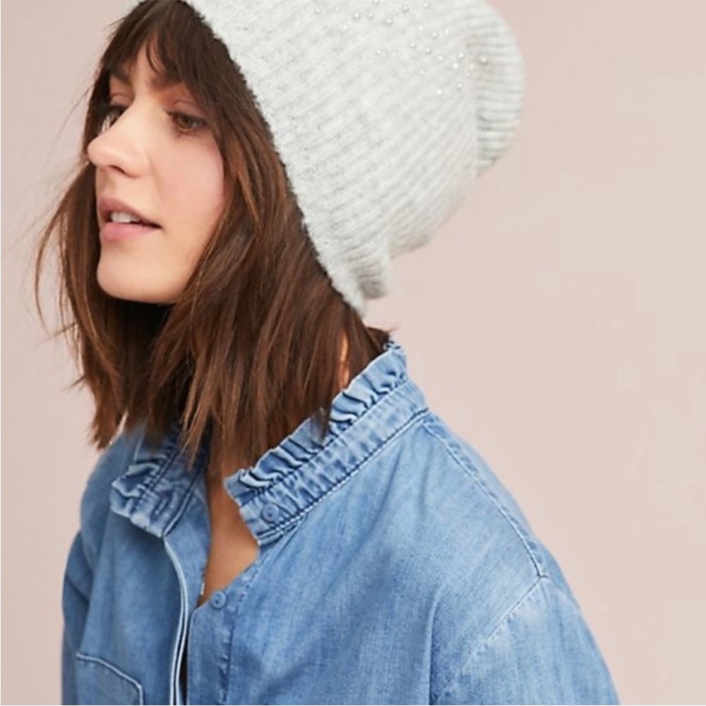 Anthropologie Pearl Beanie